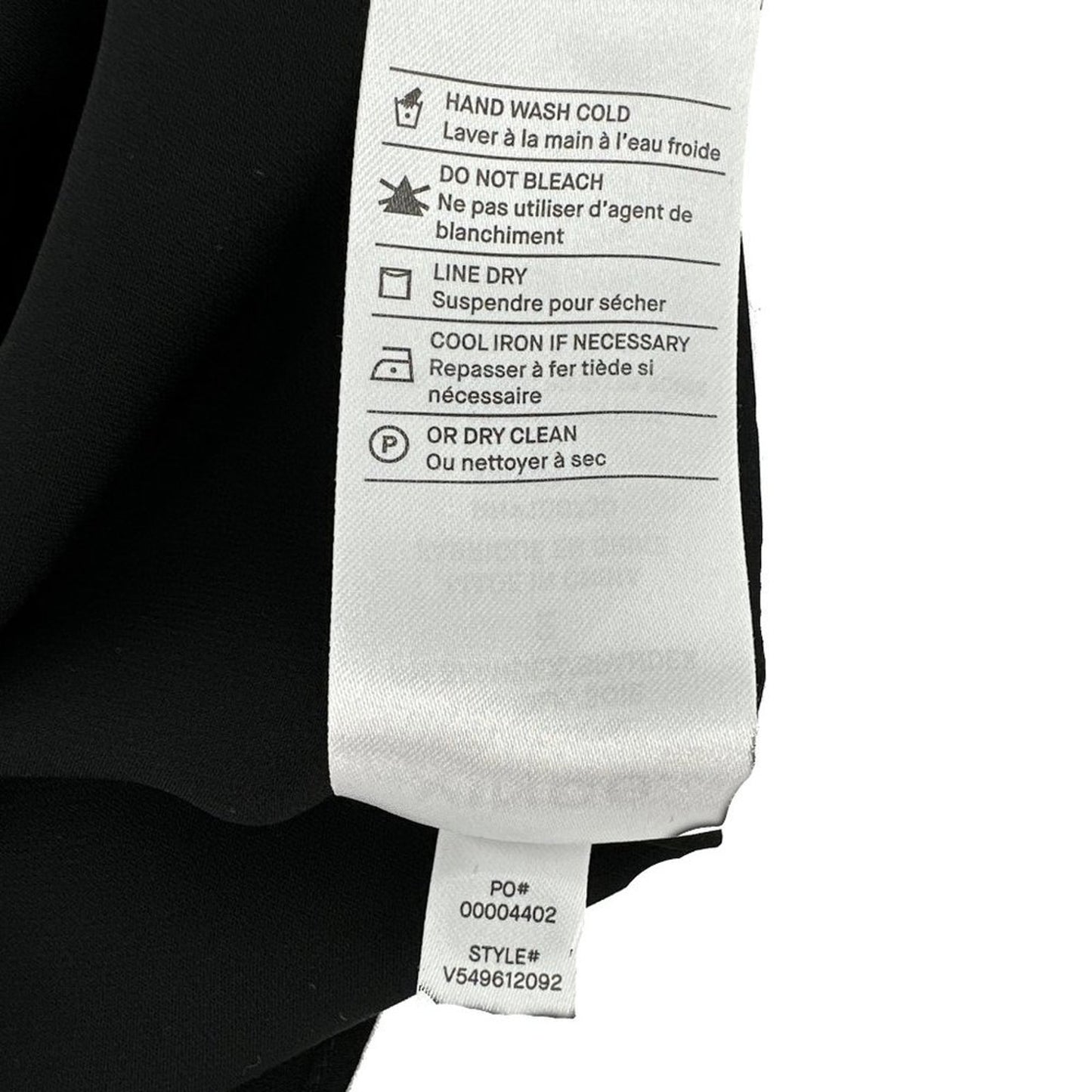 VINCE Slim Fitted Popover Shirt Black 2