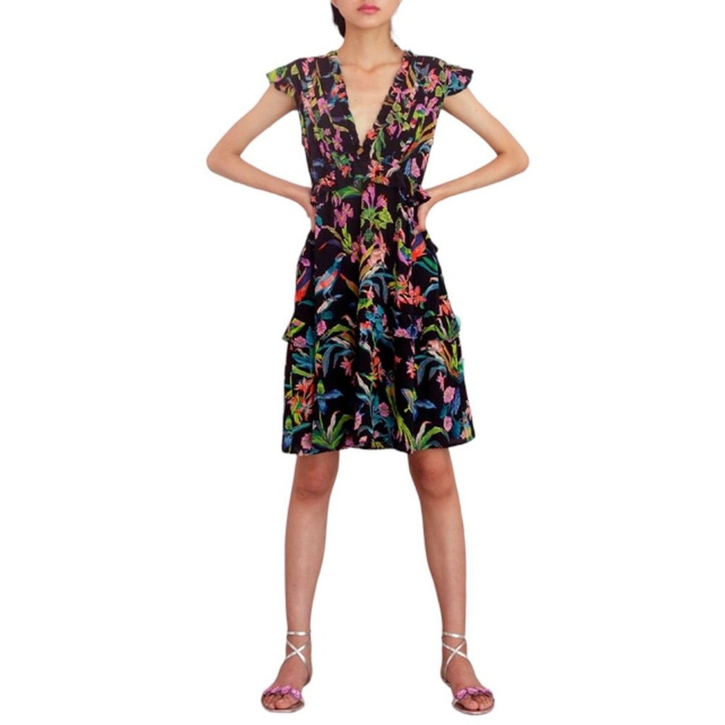 BANJANAN Chandra Silk Dress XS