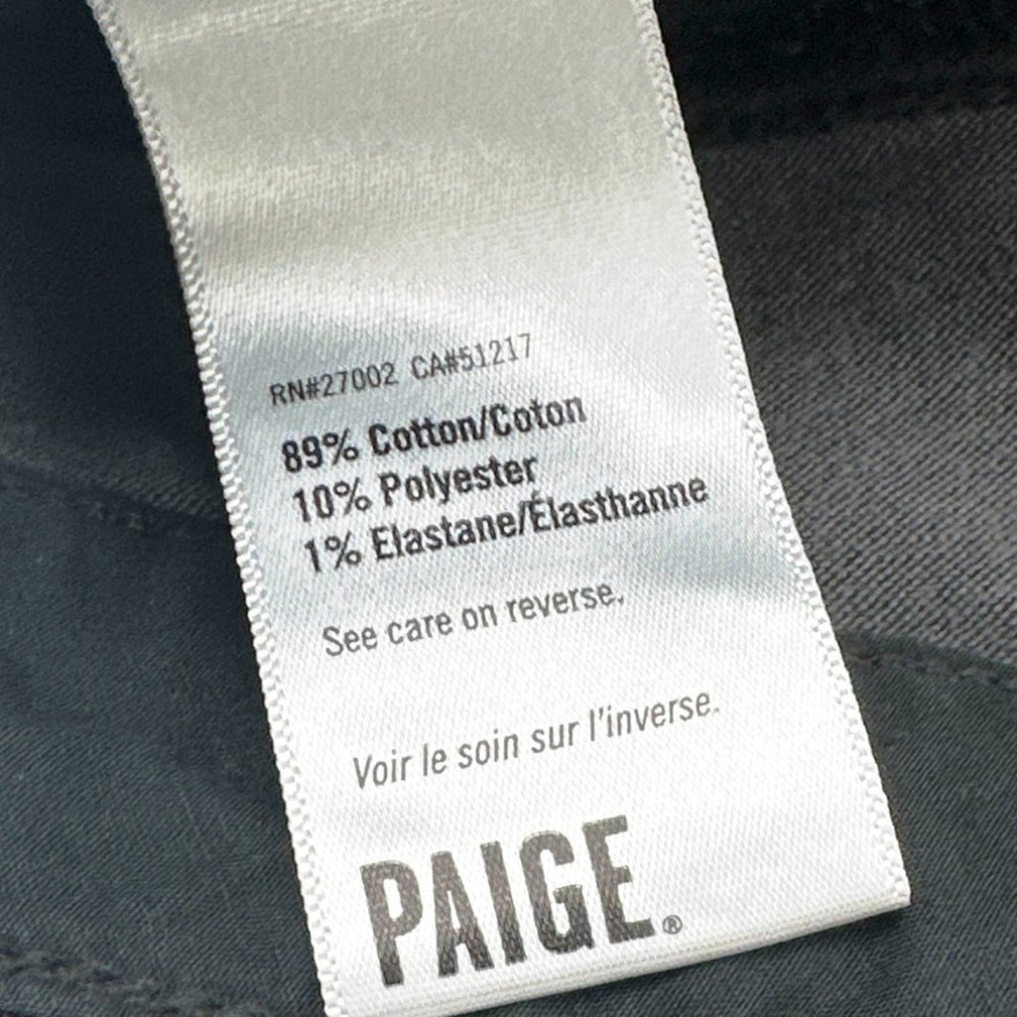 PAIGE Denim Skinny Ankle Zip Jeans in Pearson Wash 25