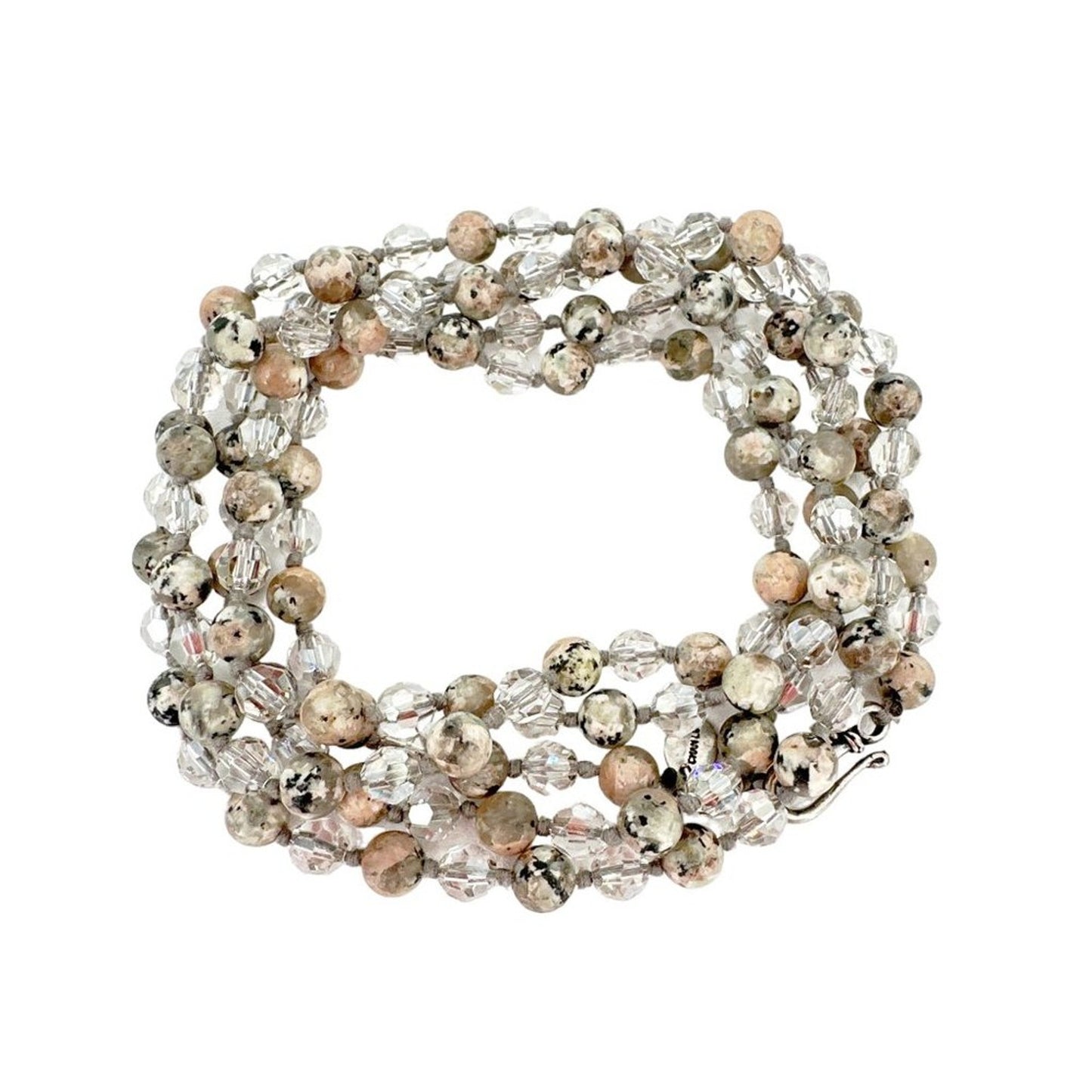 CHAN LUU Semi-Precious Necklace or Wrap Bracelet Clear & Natural