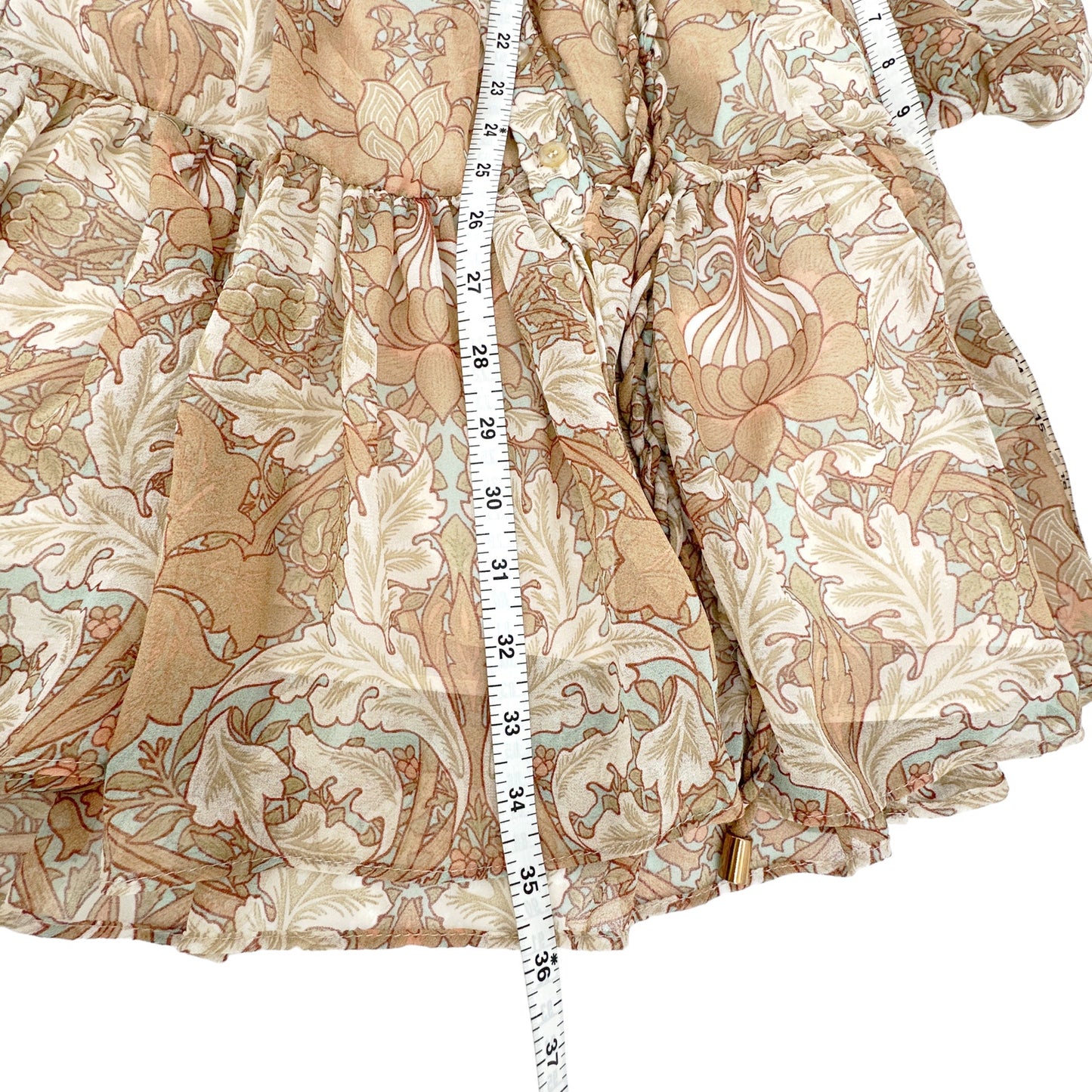 BISHOP & YOUNG Cameron Tiered Dress in Divine Print XS