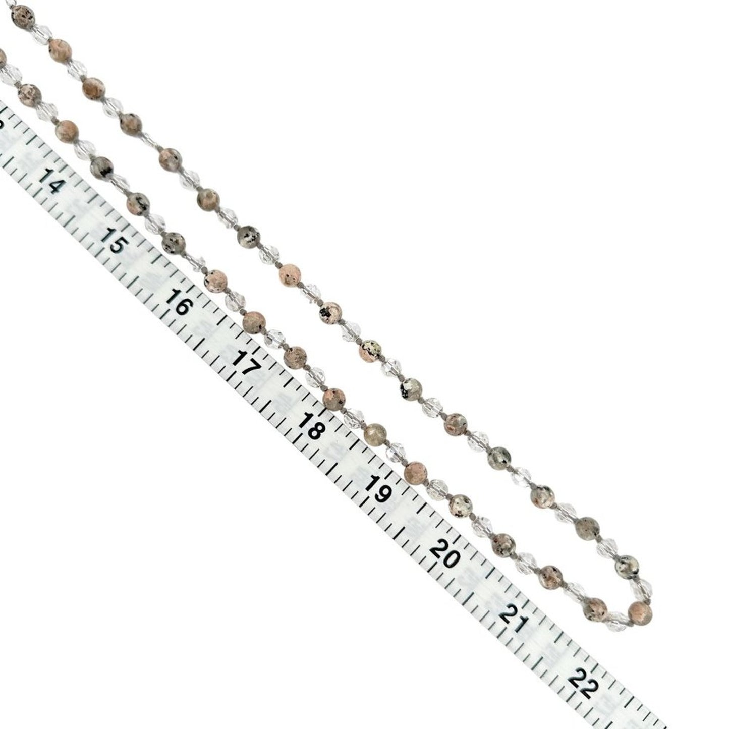 CHAN LUU Semi-Precious Necklace or Wrap Bracelet Clear & Natural