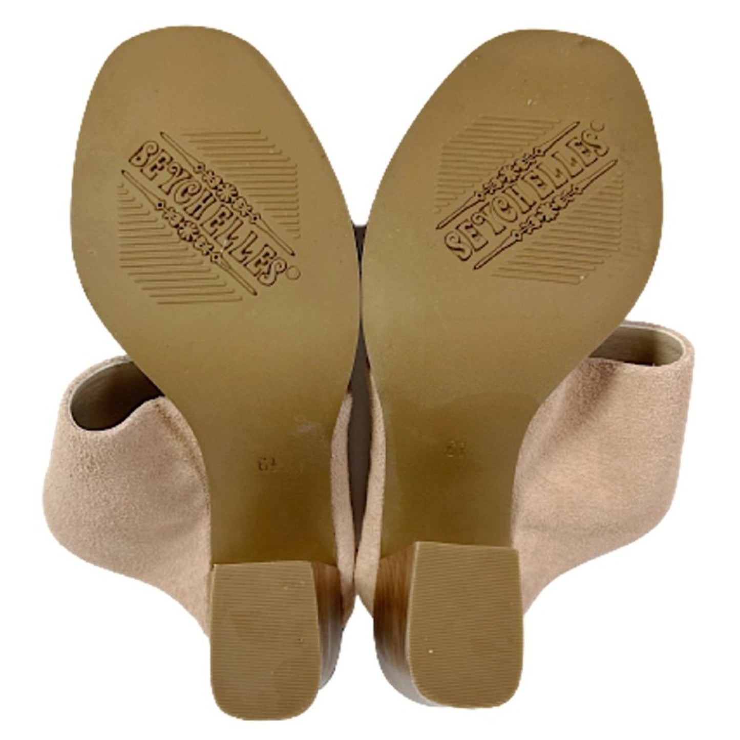 SEYCHELLES Lyra Black and Nude Leather Mules 6.5