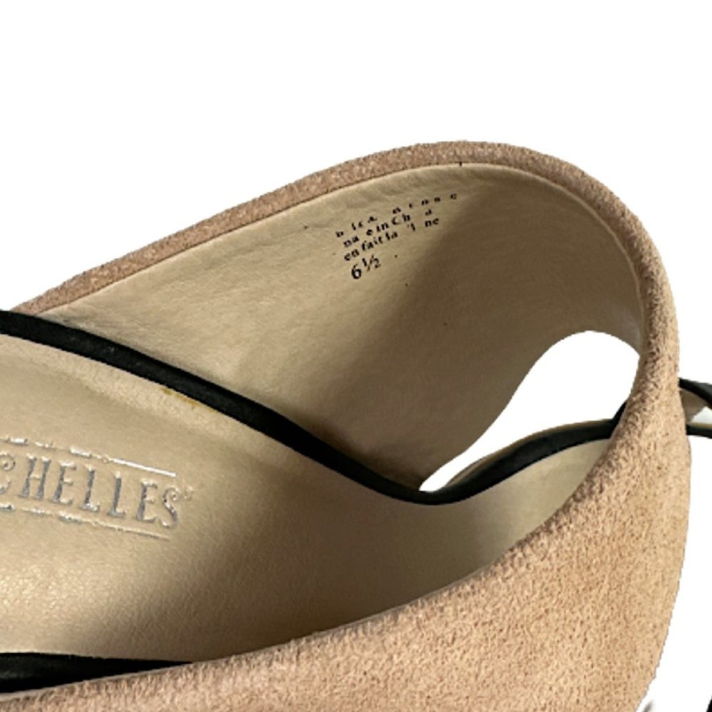 SEYCHELLES Lyra Black and Nude Leather Mules 6.5