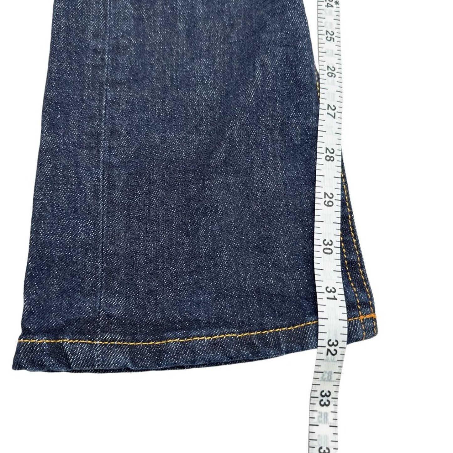 ANTHROPOLOGIE Pilcro The Split Straight Jeans in Dark Wash 24P