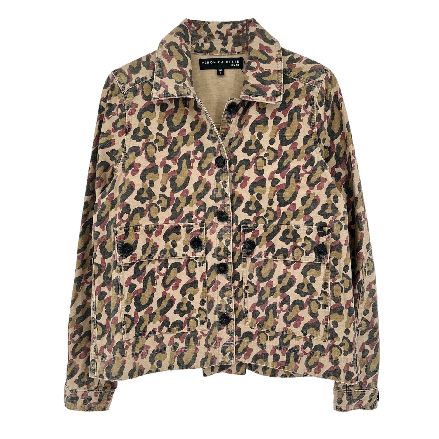 VERONICA BEARD Mercer Leopard Print Jacket | S