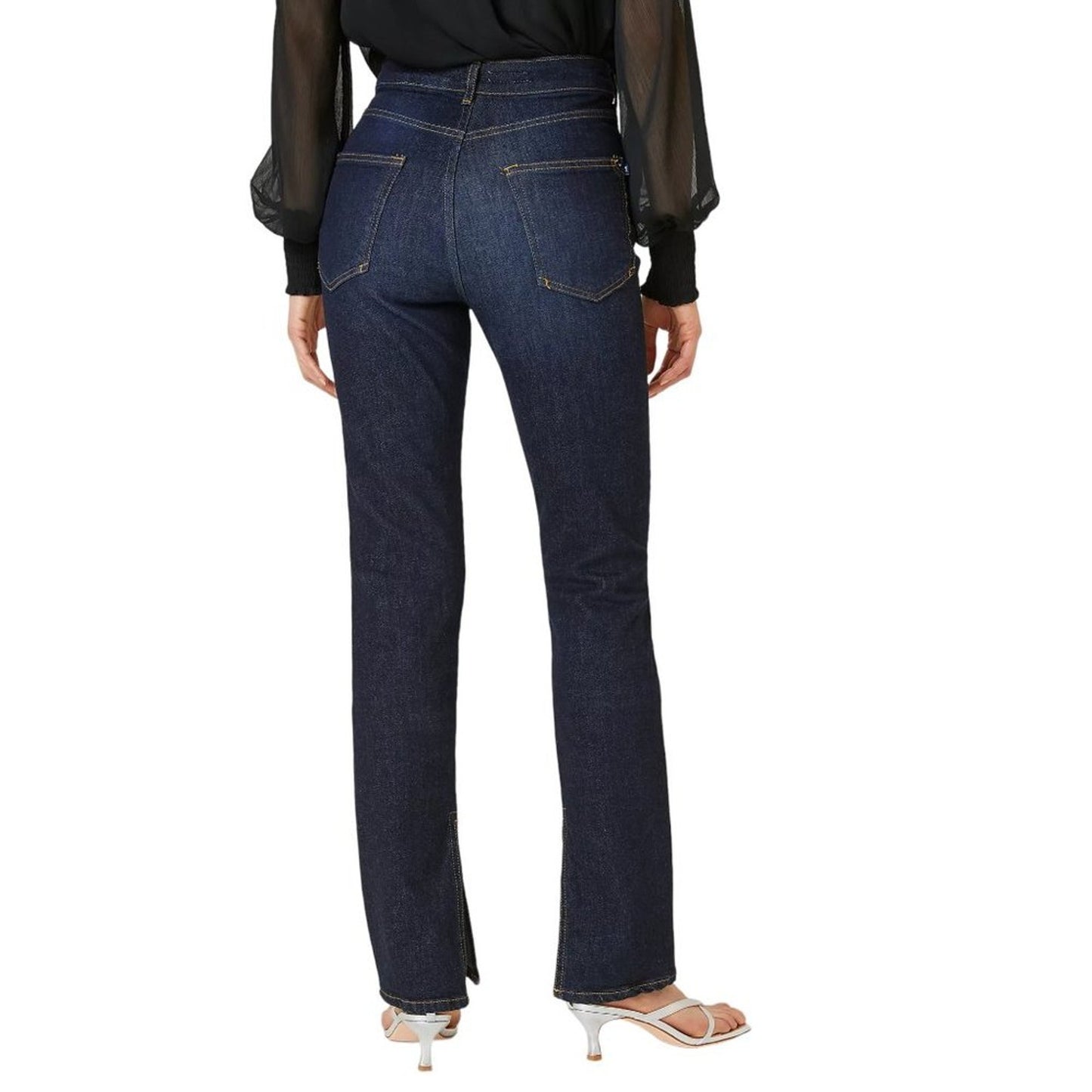 ANTHROPOLOGIE Pilcro The Split Straight Jeans in Dark Wash 24P