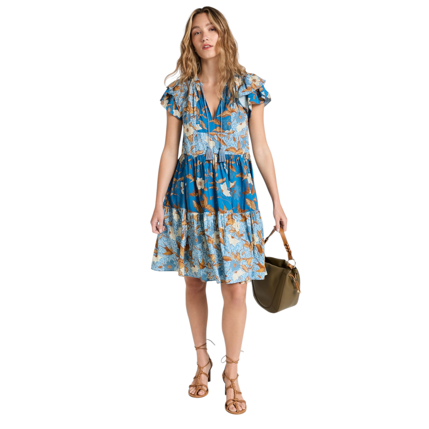ULLA JOHNSON Gail Dress in Lapis 2