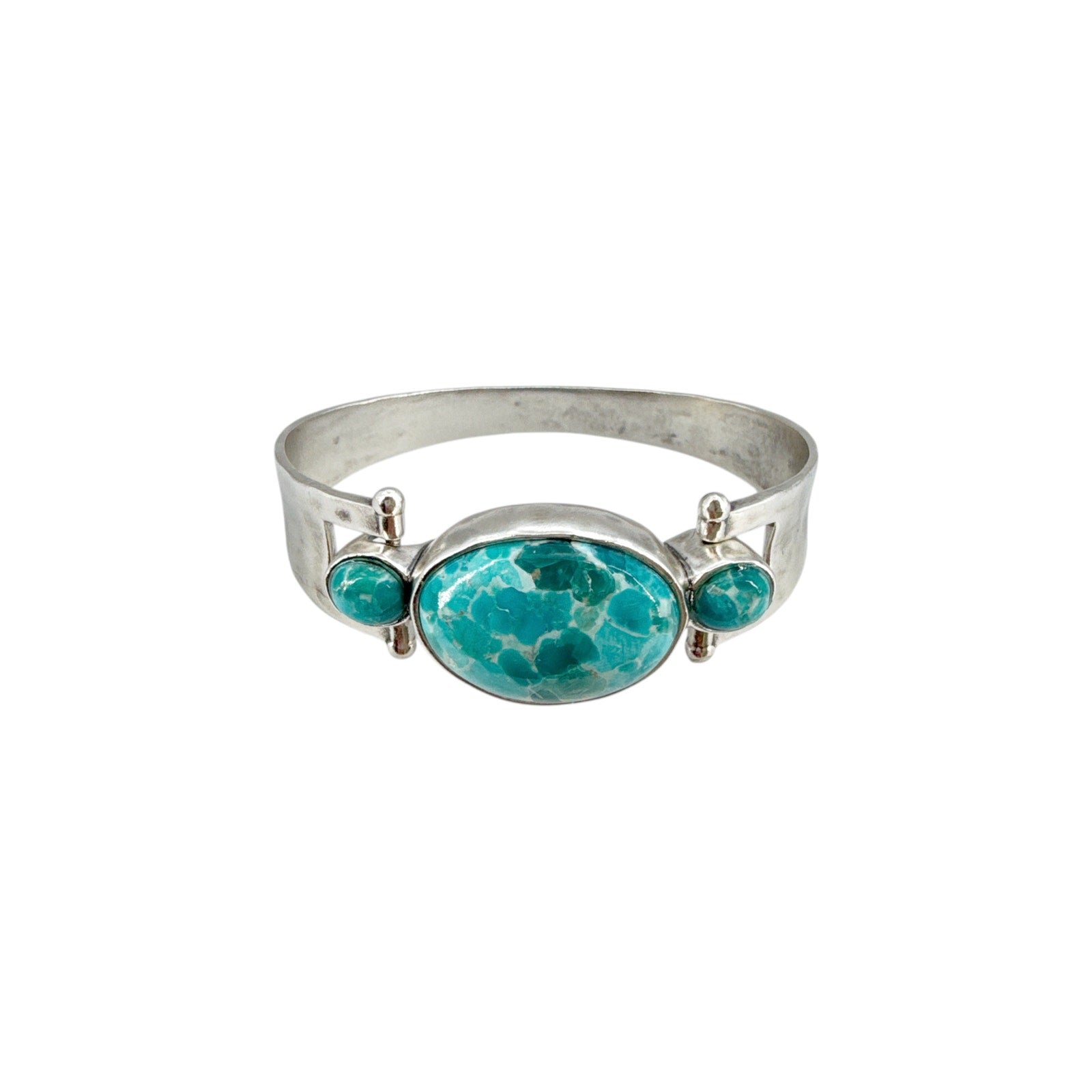 SILPADA El Rio Sterling Silver Turquoise Bangle Bracelet
