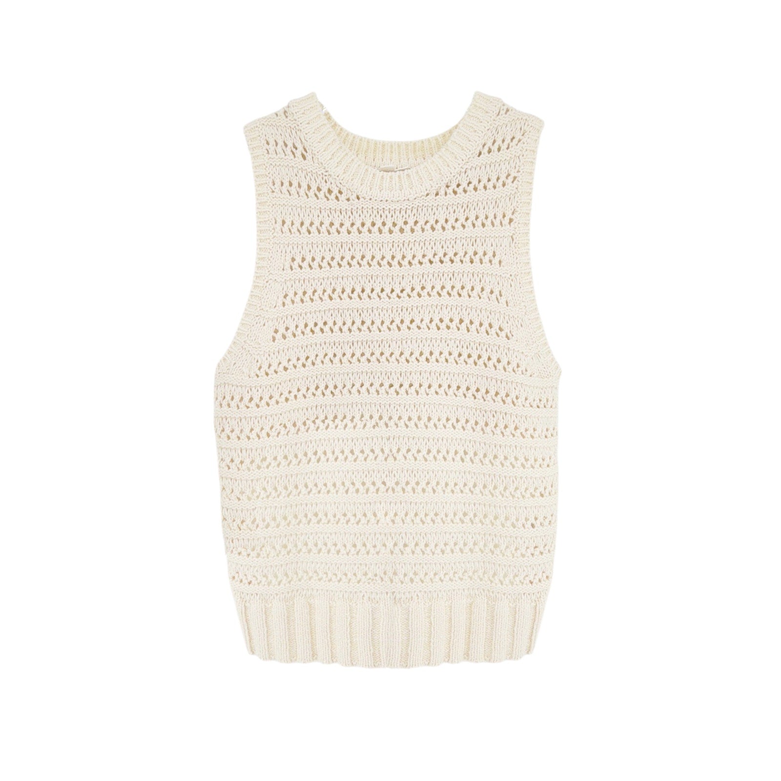 VERONICA BEARD Sade Mixed Media Tank in Ivory S Veronica Beard