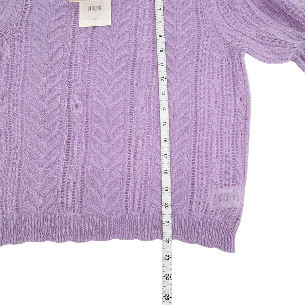 ULLA JOHNSON Mavis Alpaca Top in Lavender S Ulla Johnson