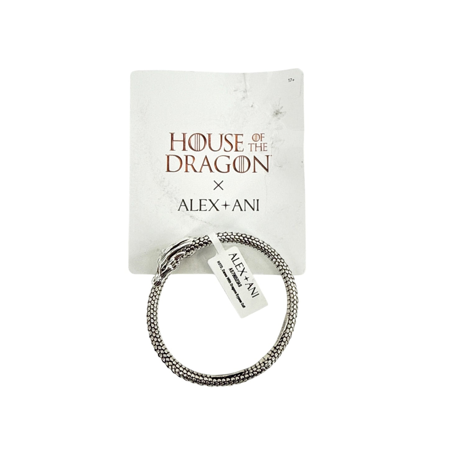 ALEX+ANI House of the Dragon™ Cuff Bracelet in Antiqued Silver