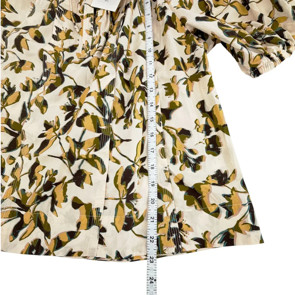 ULLA JOHNSON Loli Short Sleeve Blouse in Lucent 2|S - flyKAMP
