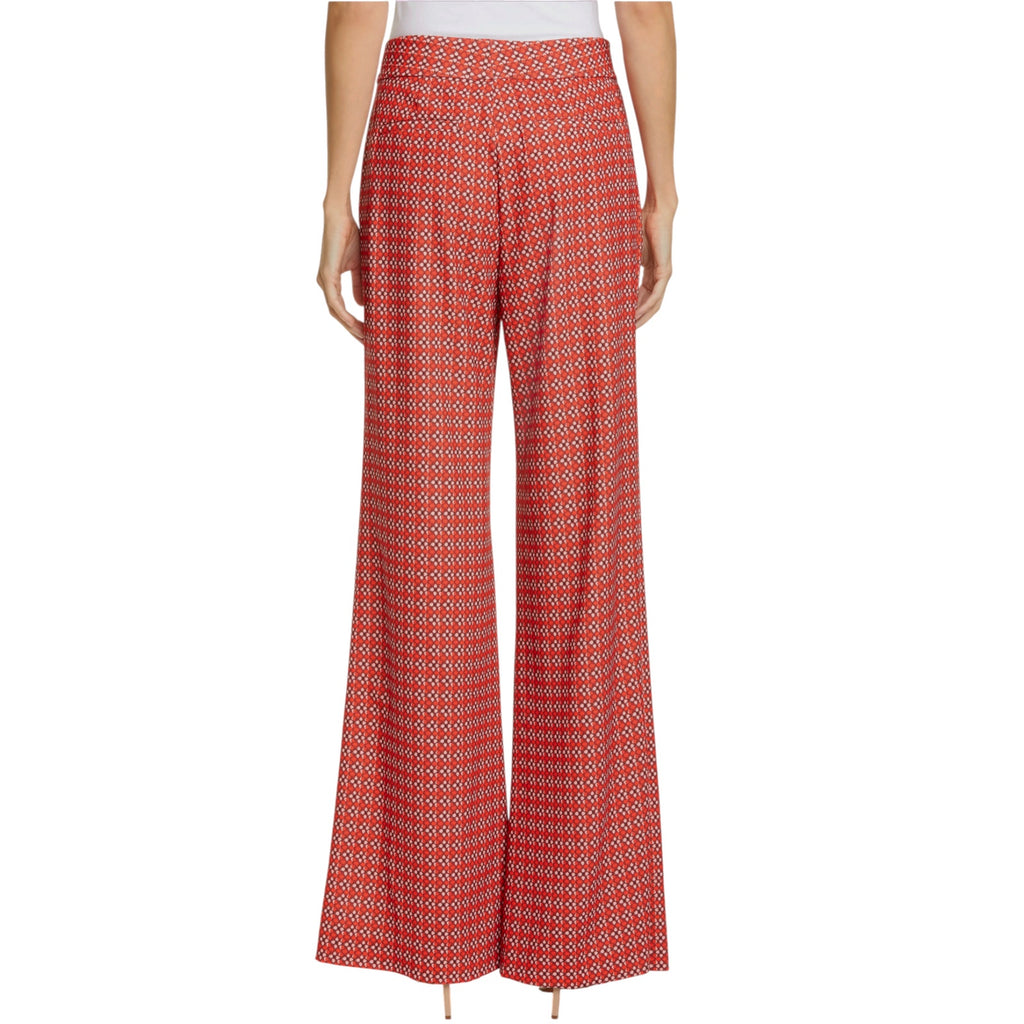 ALICE+OLIVIA Dylan High Waist Wide Leg Pants in Heart Flower Cherry 2 Alice + Olivia