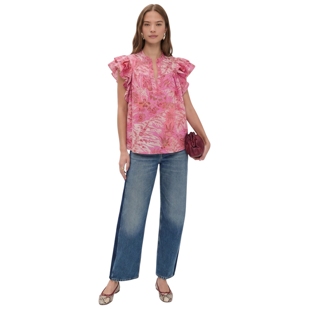ULLA JOHNSON Lei Top in Camellia 2 Ulla Johnson