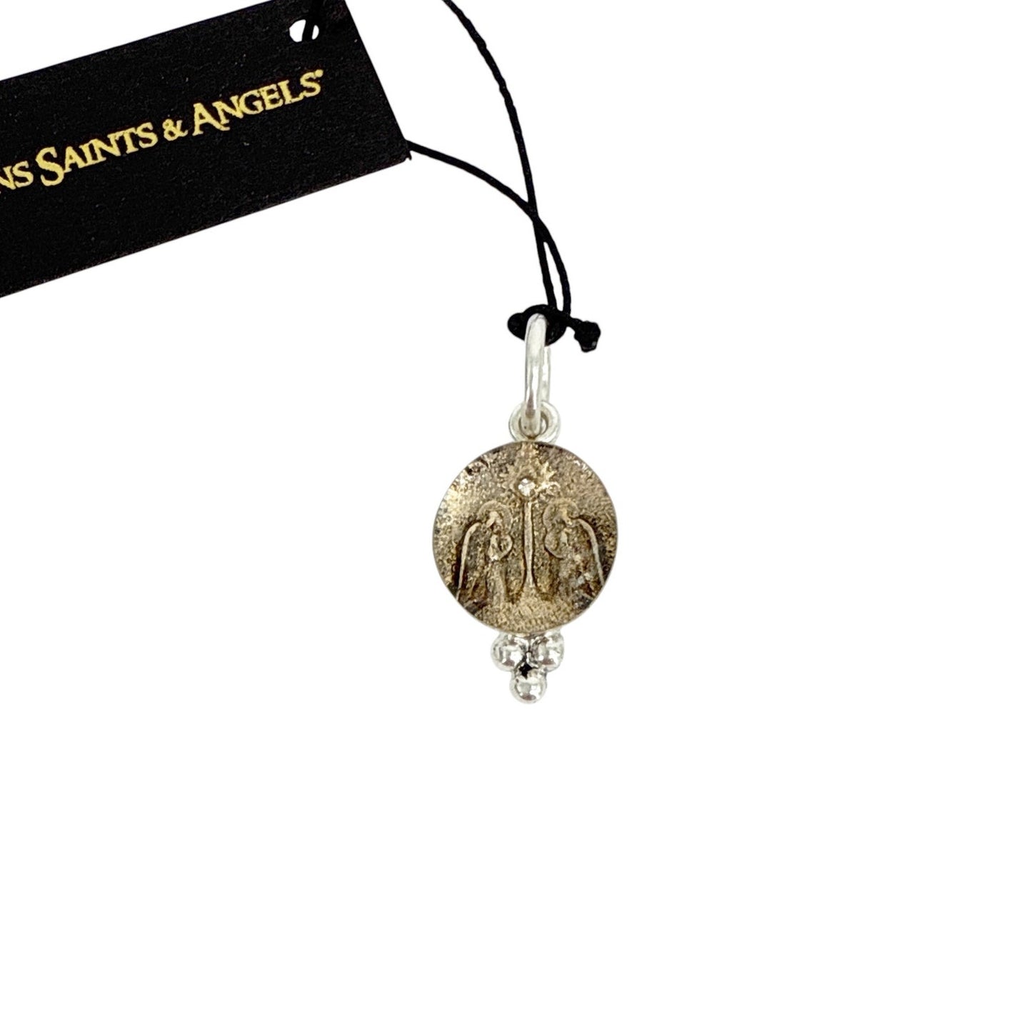 VIRGINS SAINTS & ANGELS VSA Piccolo Lucia Guardian Angels Charm in Silver