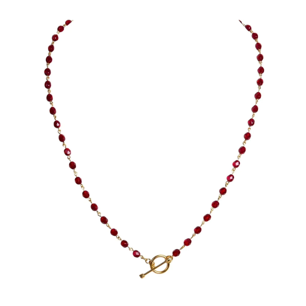 VIRGINS SAINTS & ANGELS VSA Delfina 6mm Crystal Garnet - flyKAMP