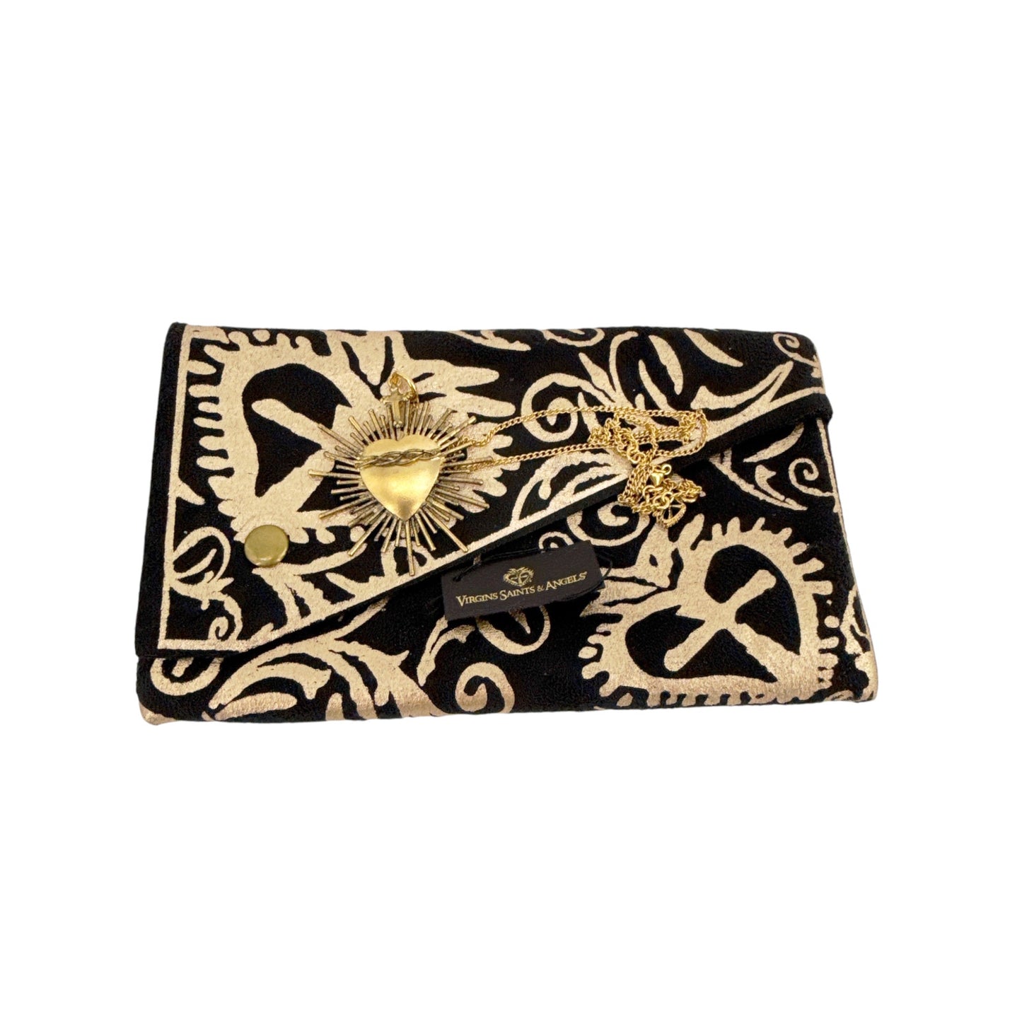 VIRGINS SAINTS & ANGELS VSA Sacred Flame Charm Necklace in Gold 20"