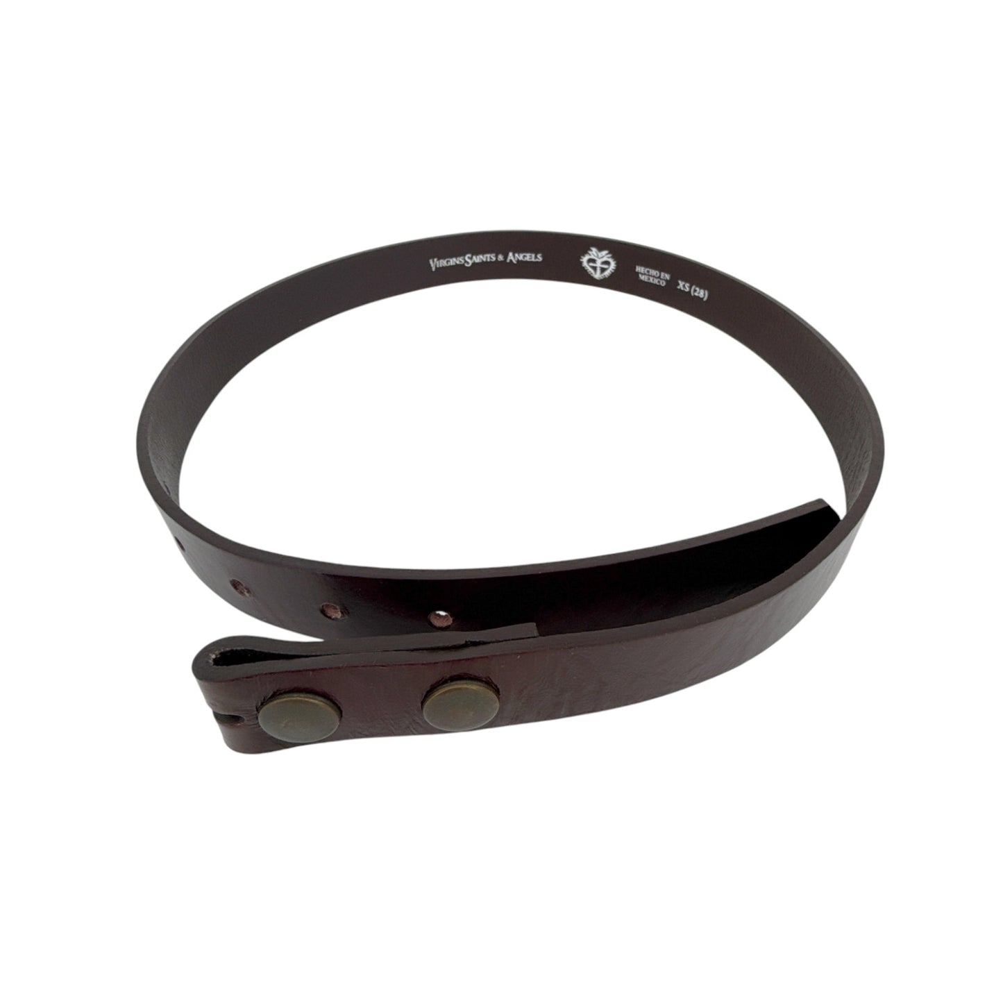 VIRGINS SAINTS & ANGELS VSA Belt Strap .75 in Brown XS