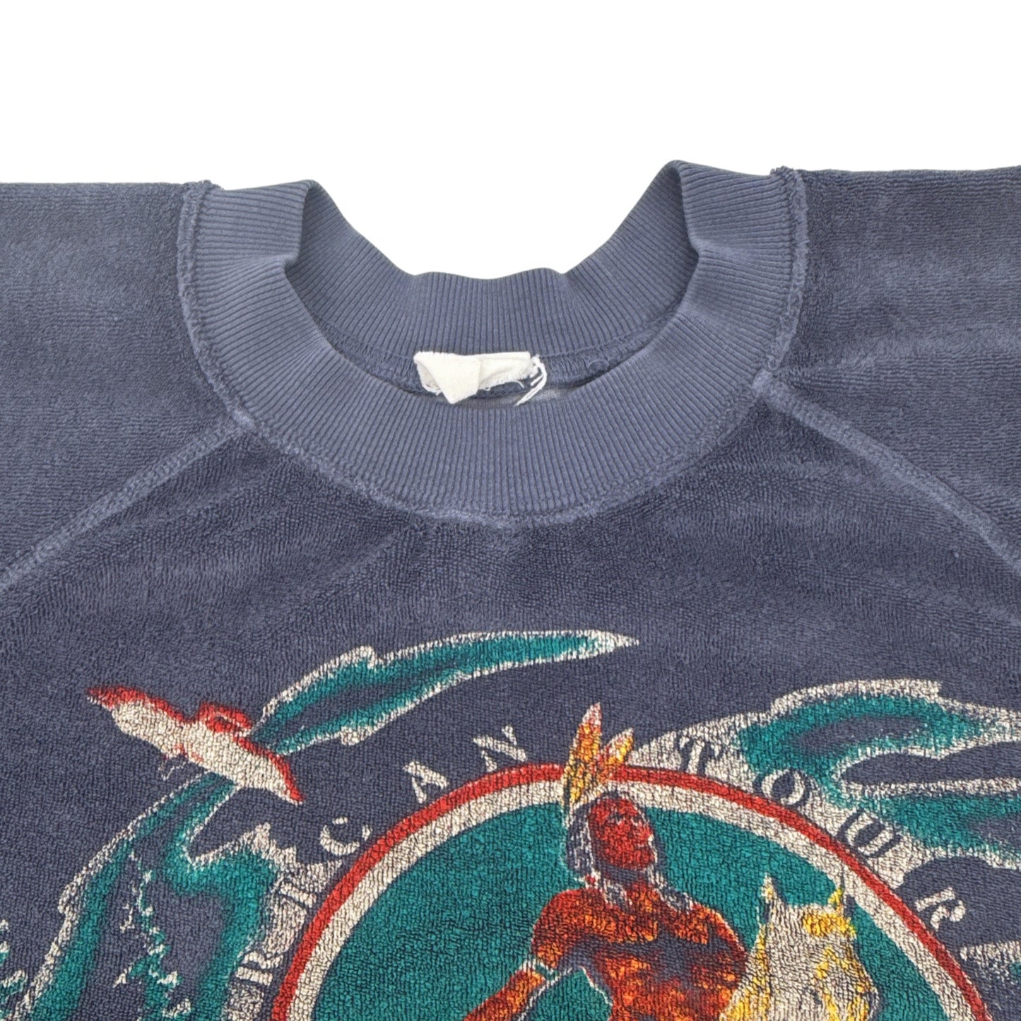 MADEWORN The Beach Boys Terrycloth Short Sleeve Sweatshirt S