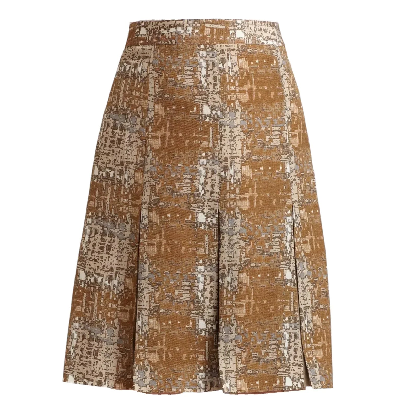 TORY BURCH Hull Skirt Brown Blackwatch 2|XS - flyKAMP