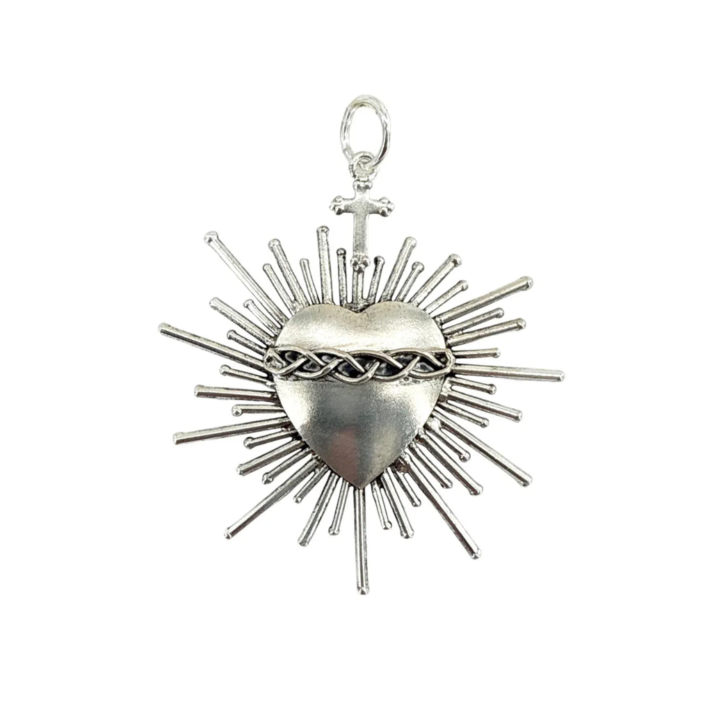 VIRGINS SAINTS & ANGELS VSA Sacred Flame Charm in Silver - flyKAMP