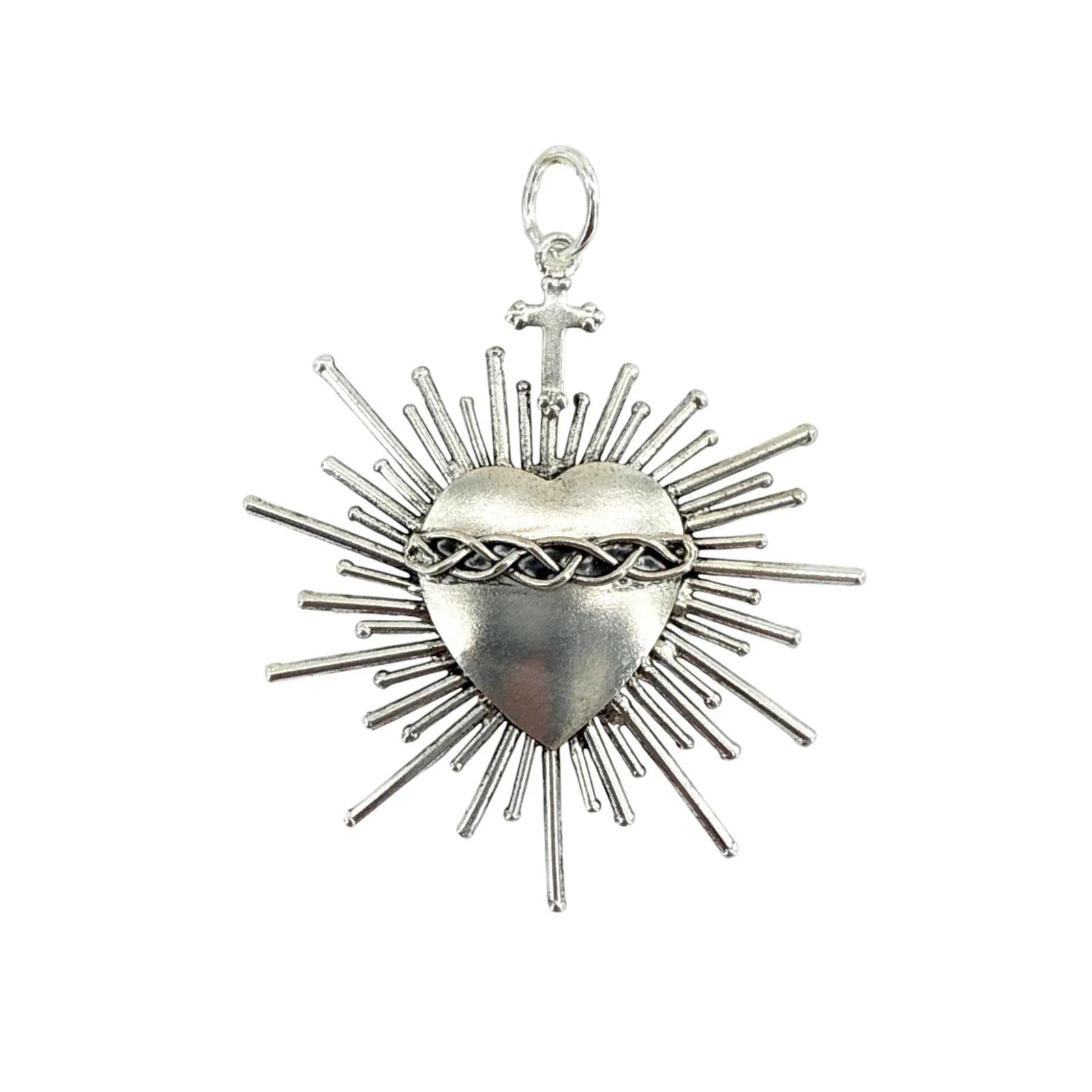 VIRGINS SAINTS & ANGELS VSA Sacred Flame Charm in Silver - flyKAMP