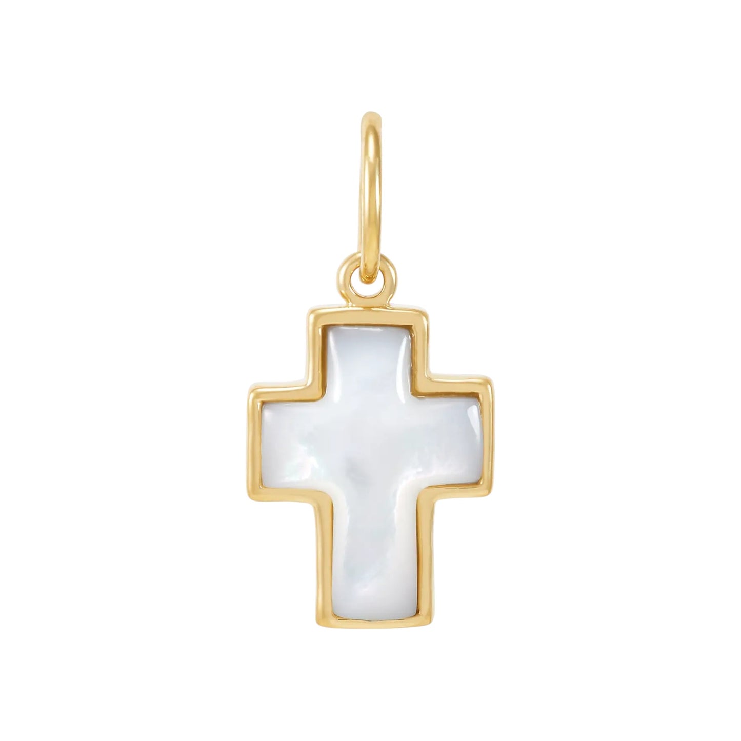 SILPADA Be Hopeful Silver with Gold Plating Mother of Pearl Charm