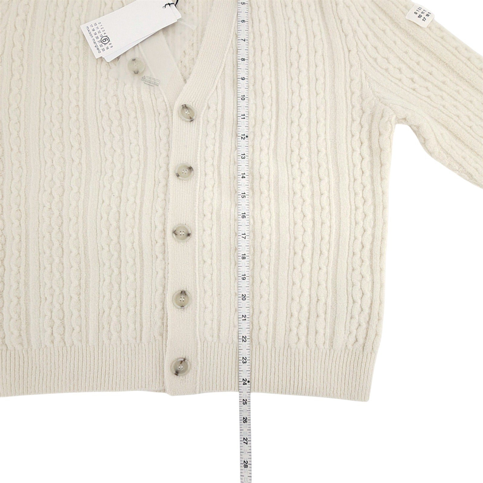 MM6 Maison Margiela Cable Knit Cardigan S MM6 Maison Martin Margiela
