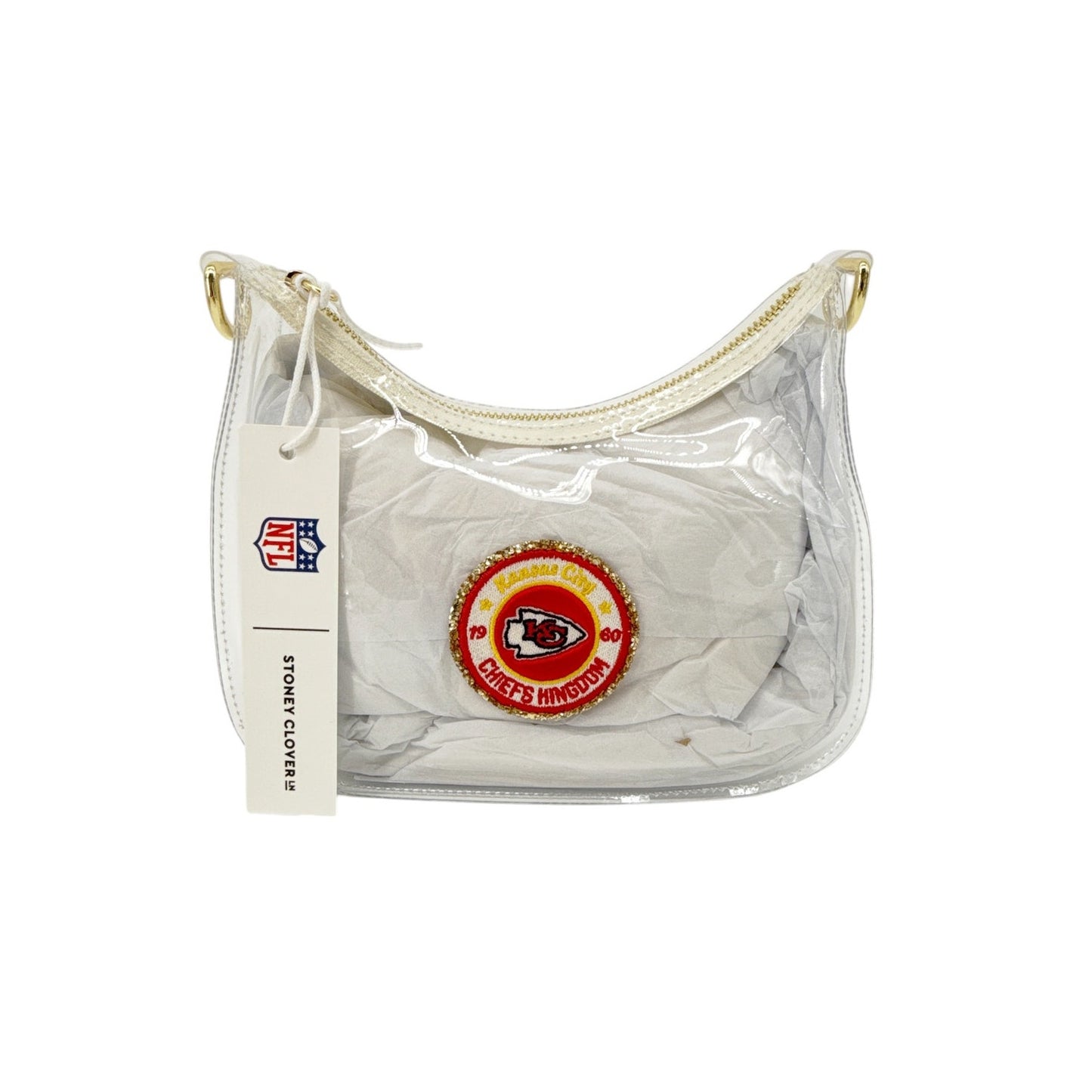 STONEY CLOVER LANE Kansas City Chiefs Clear Crossbody Bag