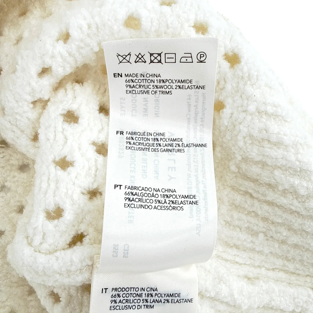 VARLEY Grady Bouclé Knit Sweater in Coconut Milk S - flyKAMP