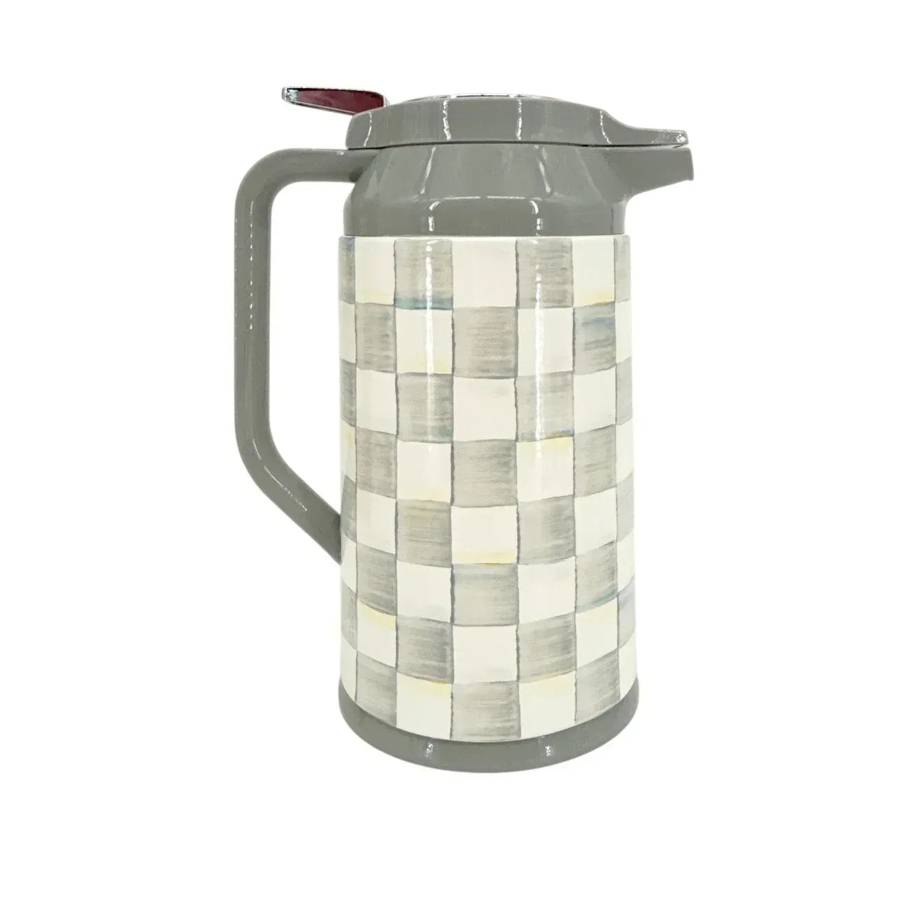 MACKENZIE-CHILDS Sterling Check Coffee Carafe in Sterling Check - flyKAMP