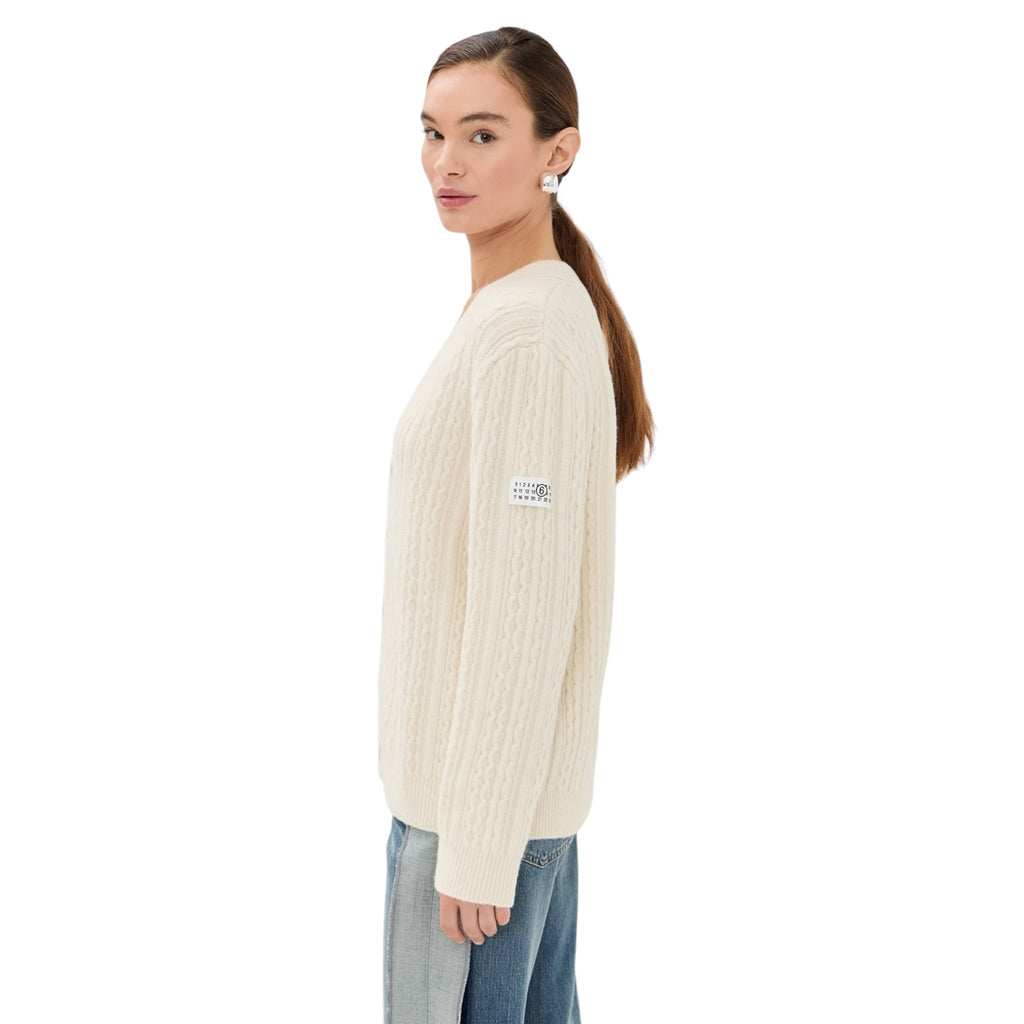 MM6 Maison Margiela Cable Knit Cardigan S MM6 Maison Martin Margiela