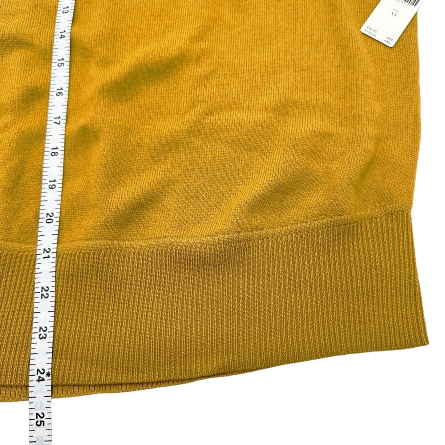 ANTHROPOLOGIE Araminta Pullover Sweater in Mustard Yellow XS