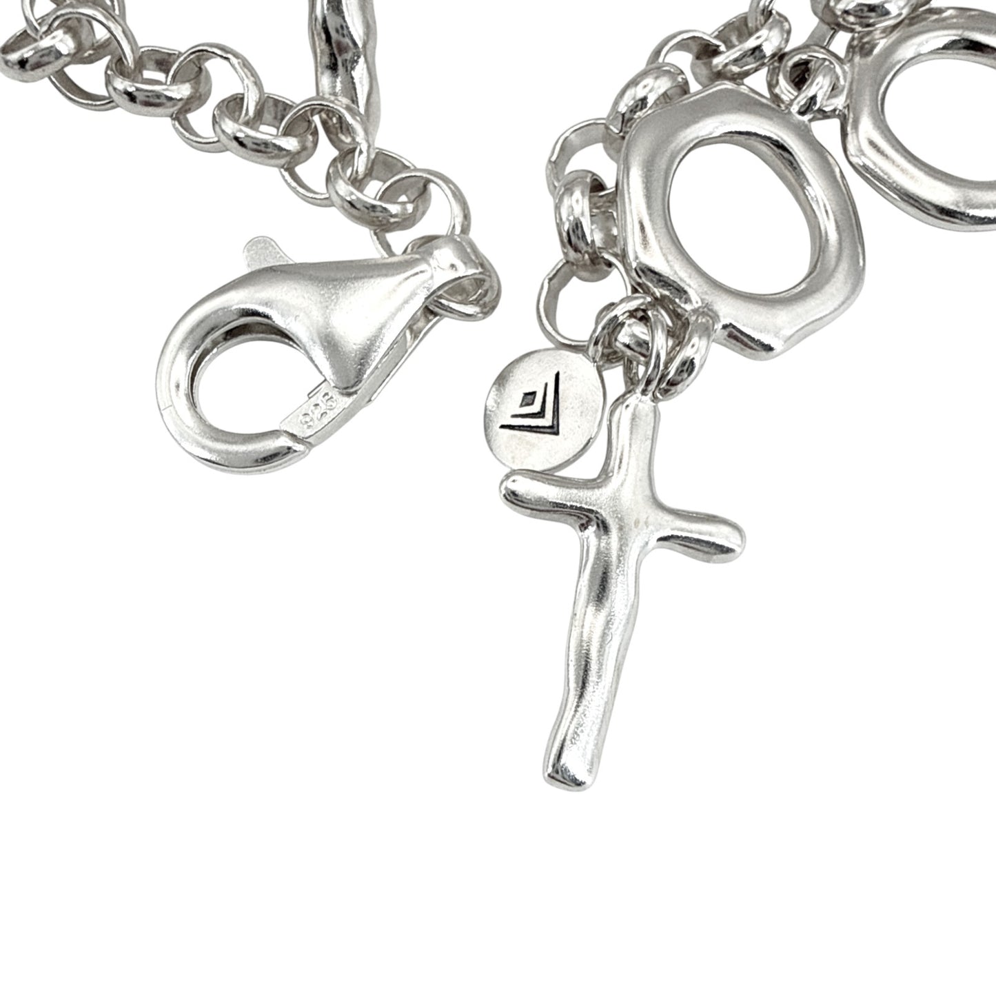 SILPADA 'In Good Faith' Cross Bracelet in Sterling Silver