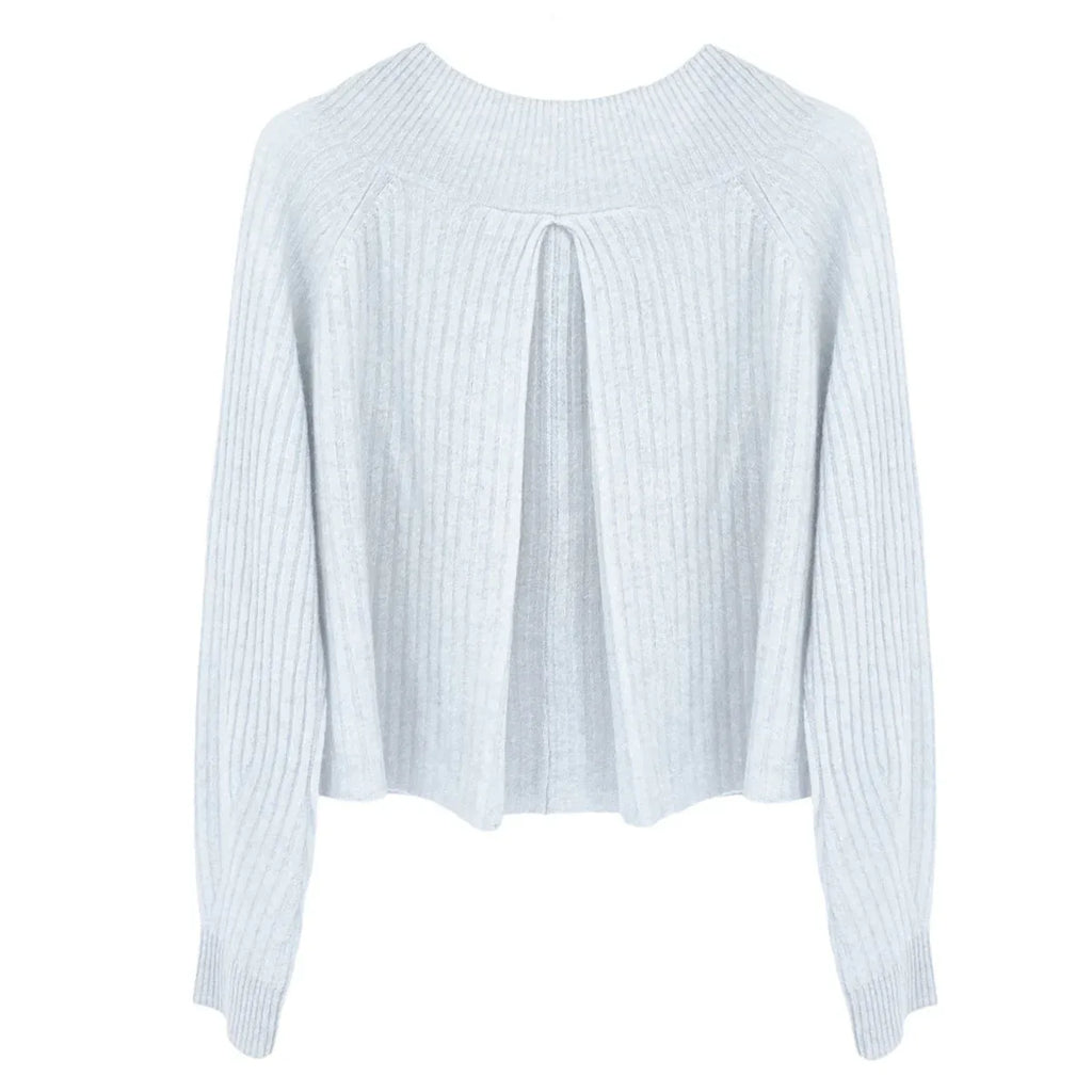 NAADAM Coastal Cashmere Cropped V-Neck Sweater XS - flyKAMP