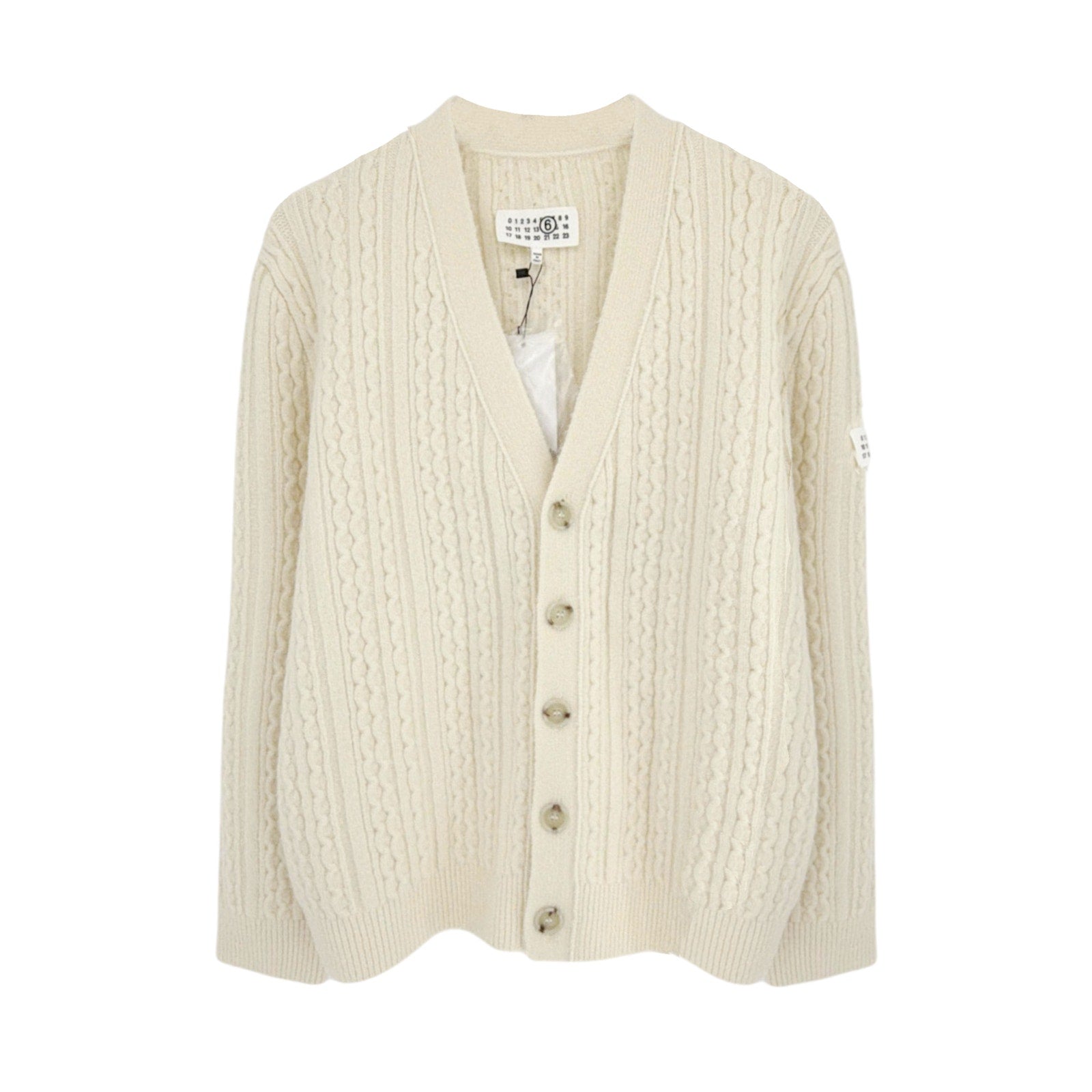 MM6 Maison Margiela Cable Knit Cardigan S MM6 Maison Martin Margiela