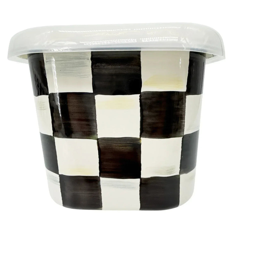 MACKENZIE-CHILDS Courtly Check Enamel Deep Squarage Bowl || Small - flyKAMP