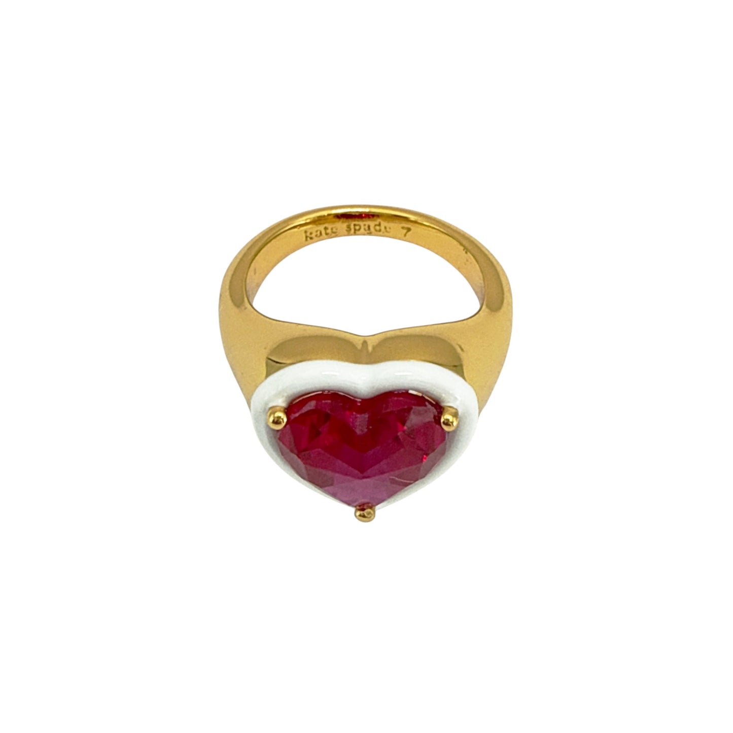 KATE SPADE New York Sweetheart Signet Ring Size 7