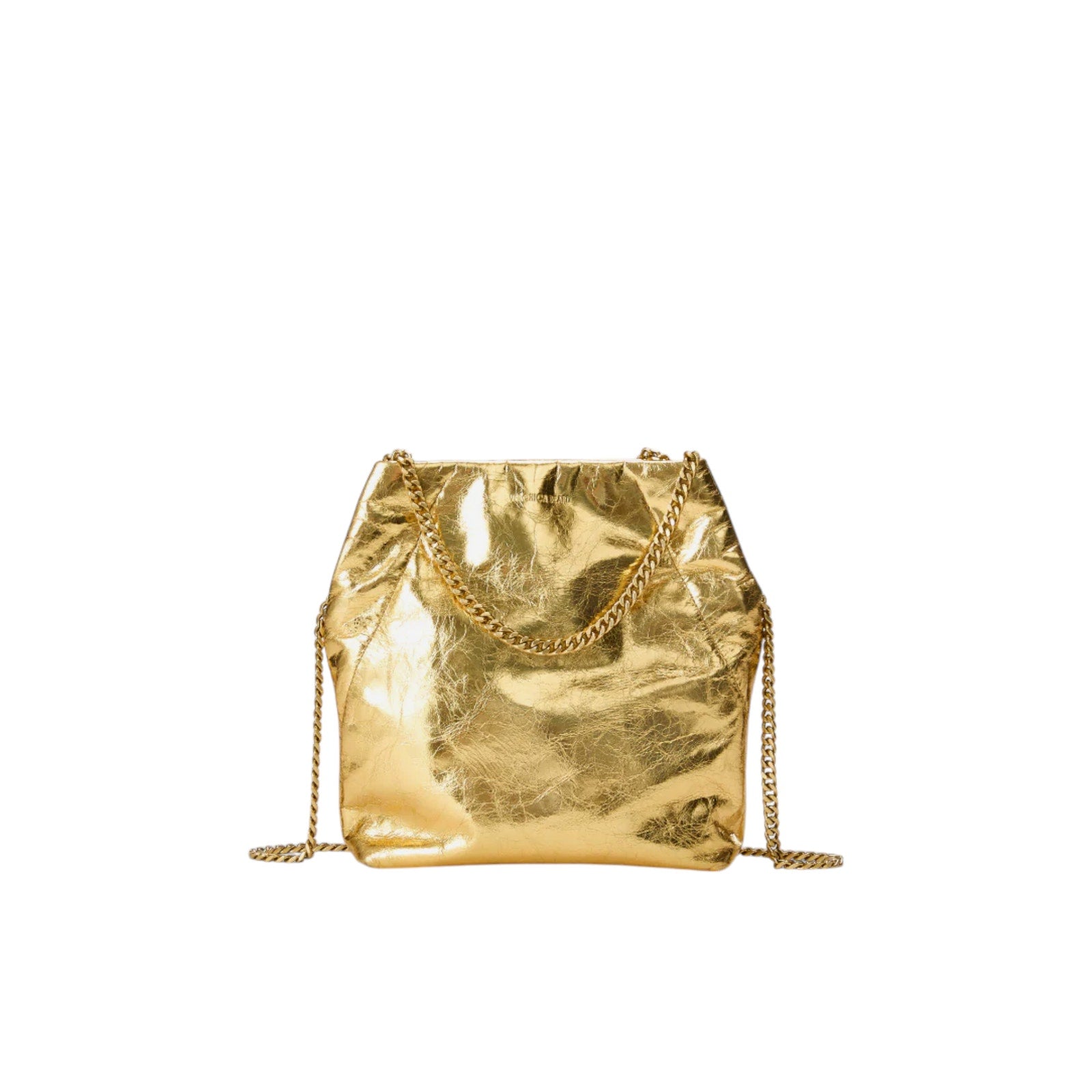 VERONICA BEARD Small Slouch Leather Shoulder Bag in Gold Veronica Beard