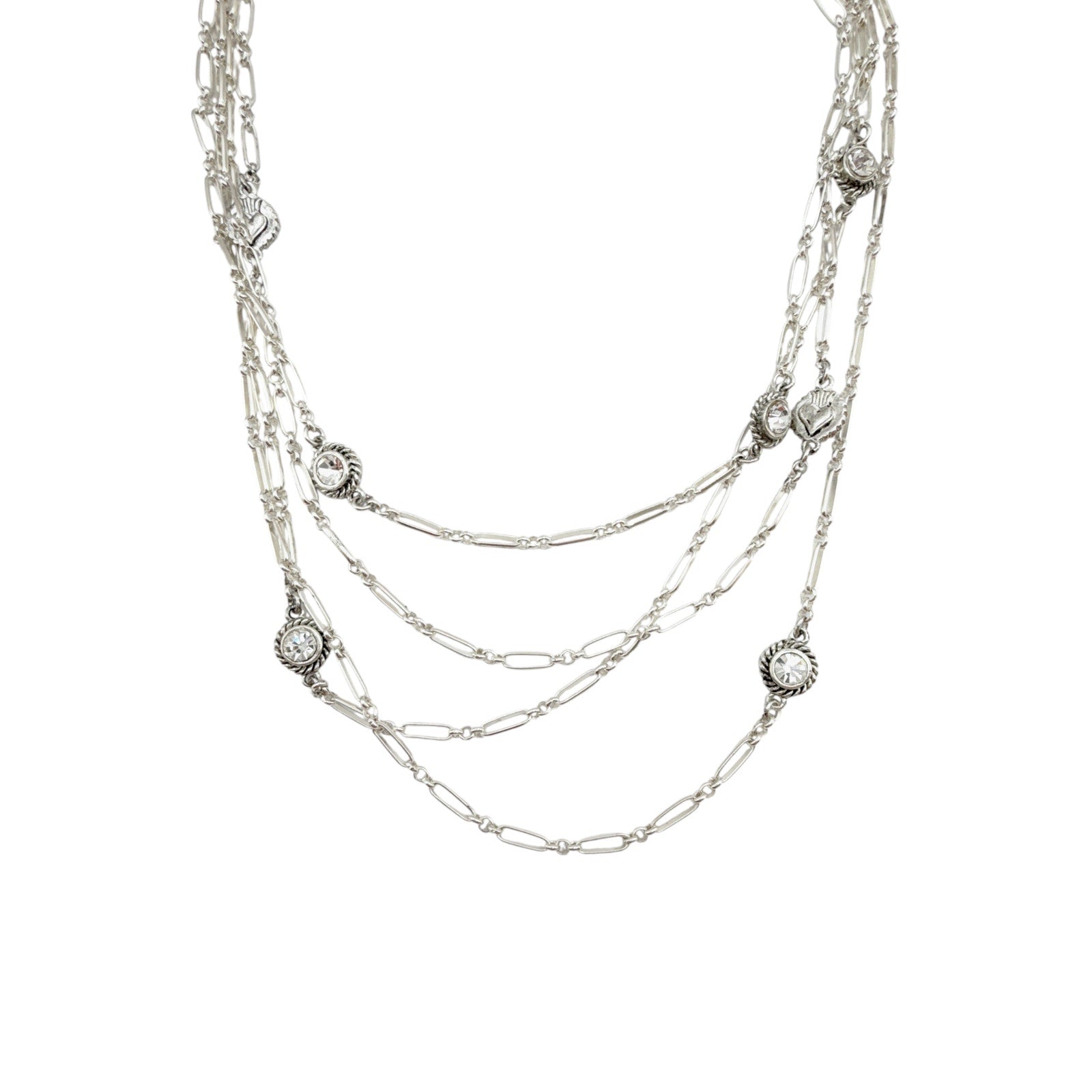 VIRGINS SAINTS & ANGELS VSA Brigid Magdalena Cadena in Silver & Clear