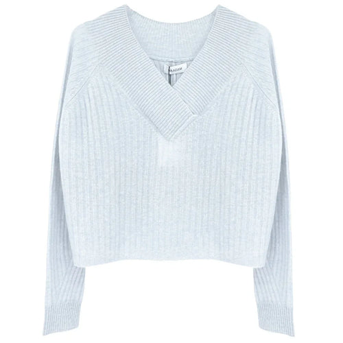 NAADAM Coastal Cashmere Cropped V-Neck Sweater XS - flyKAMP