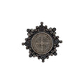 VIRGINS SAINTS & ANGELS VSA Cloister San Benito Ring in Gunmetal 6.5 Virgins Saints & Angels