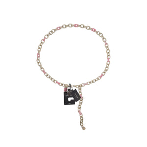 KATE SPADE New York Lock & Spade Chain Link Belt in Pink S/M