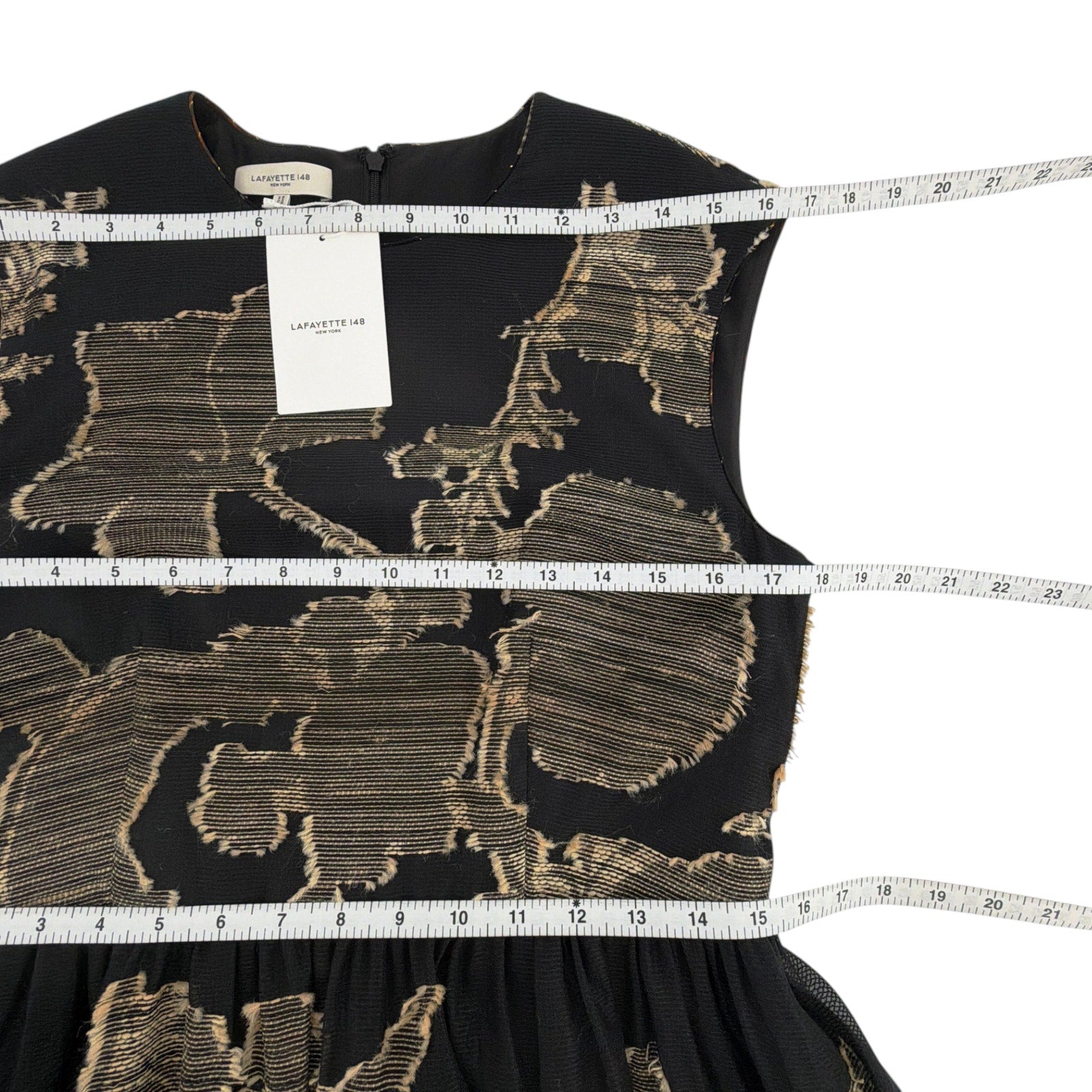 LAFAYETTE 148 New York Jacquard Silk Evening Gown in Black 4|S Lafayette 148 New York