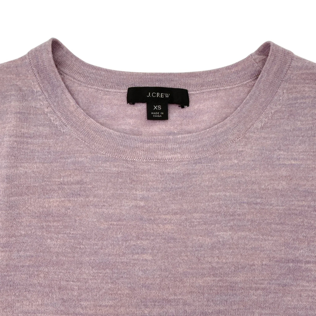 J.CREW Margot Crewneck Sweater in Faded Lavender Multi Heather XS - flyKAMP