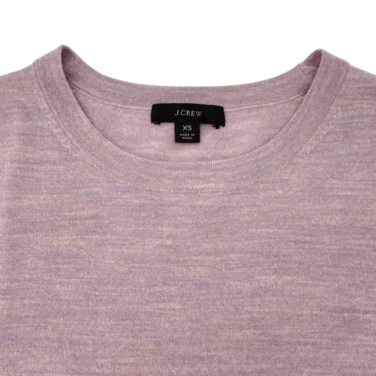 J.CREW Margot Crewneck Sweater in Faded Lavender Multi Heather XS