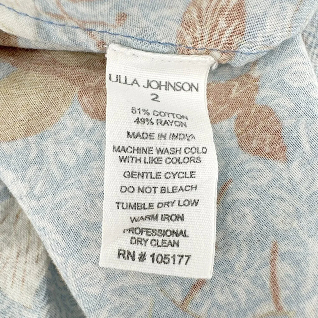 ULLA JOHNSON Gail Dress in Lapis 2 - flyKAMP
