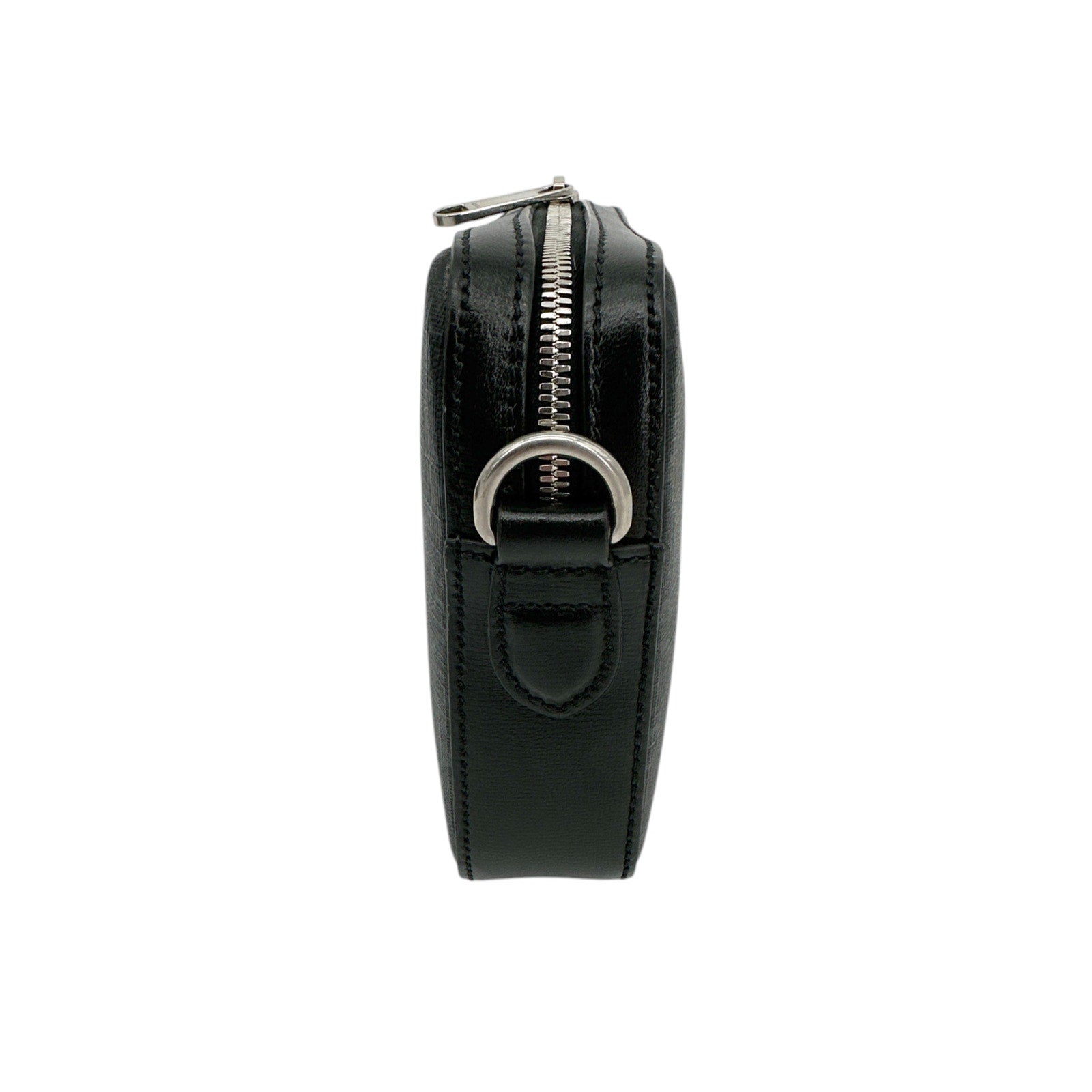 GUCCI GG Supreme Monogram Interlocking G Wrist & Shoulder Bag in Black Gucci