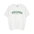 SPORTY & RICH Wellness Ivy Short Sleeve Soft Crewneck in White/Verde M Sporty & Rich
